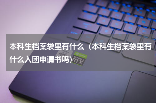 本科生档案袋里有什么（本科生档案袋里有什么入团申请书吗）