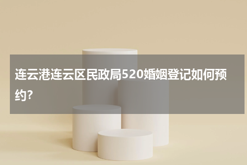 连云港连云区民政局520婚姻登记如何预约？