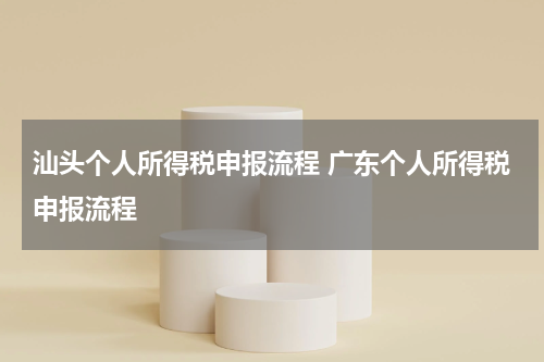 汕头个人所得税申报流程 广东个人所得税申报流程