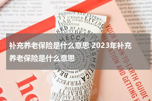 补充养老保险是什么意思 2023年补充养老保险是什么意思