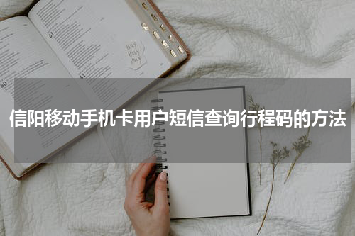 信阳移动手机卡用户短信查询行程码的方法