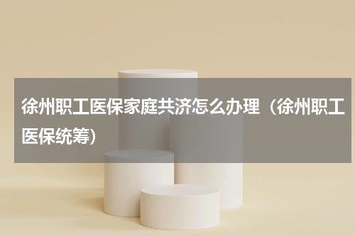 徐州职工医保家庭共济怎么办理（徐州职工医保统筹）