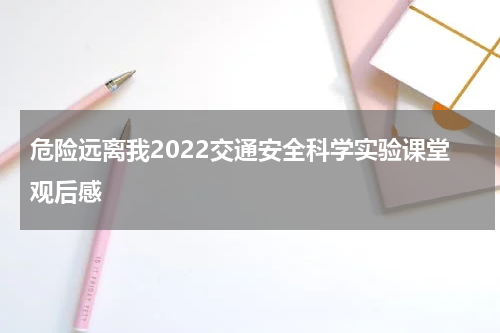 危险远离我2022交通安全科学实验课堂观后感