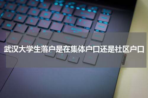 武汉大学生落户是在集体户口还是社区户口