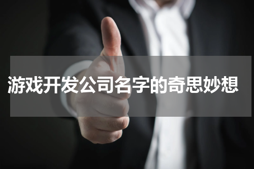  游戏开发公司名字的奇思妙想